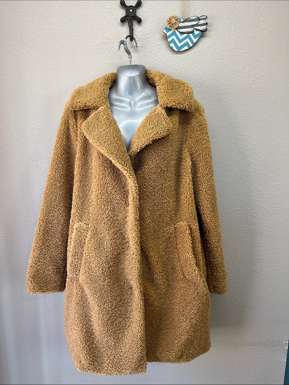 Time and tru teddy coat size L 12-14